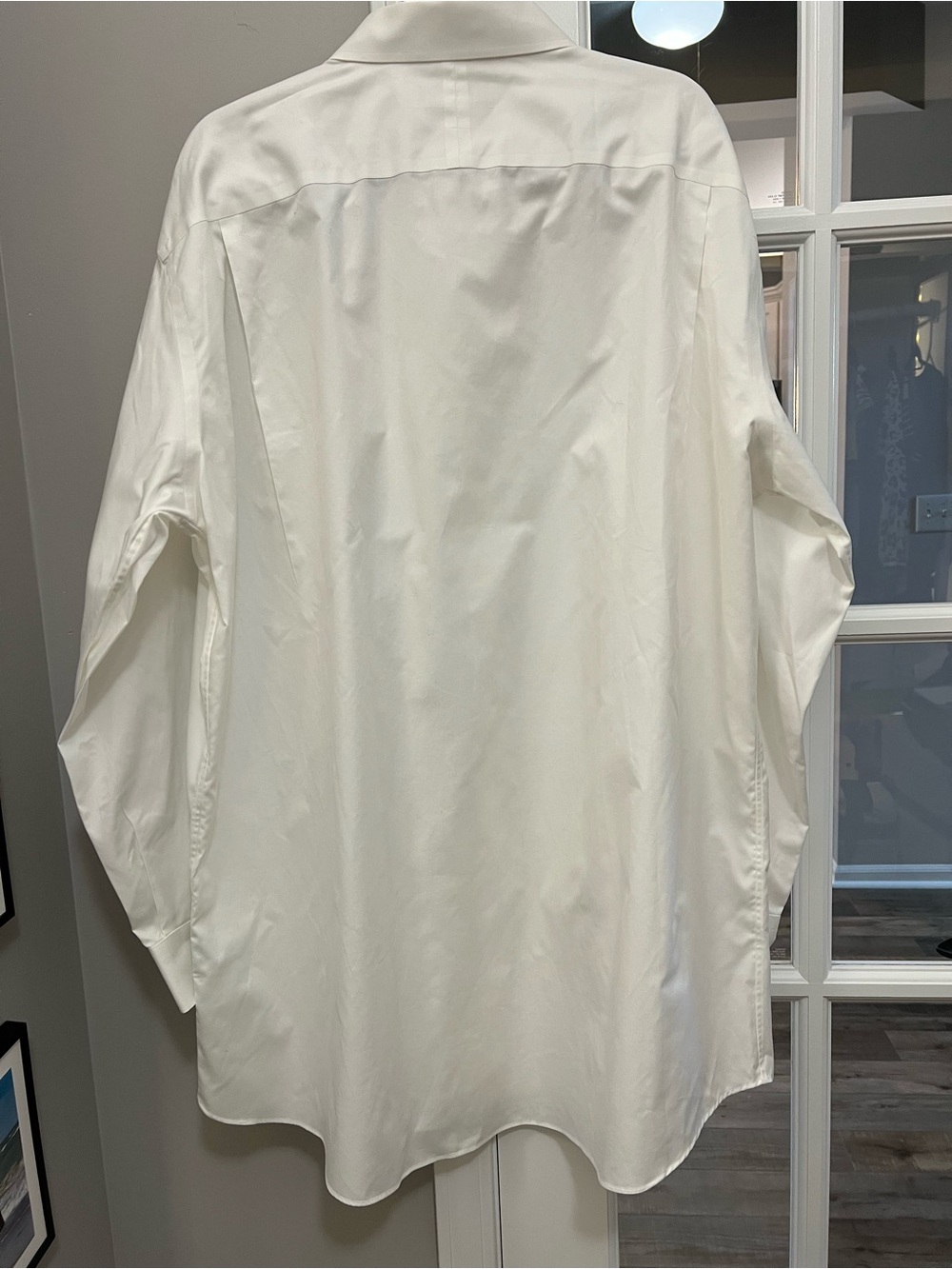 ENRO Men's White Dress Shirt - Classic Button-Down non iron sz 19 (38-39) - Picture 4 of 6
